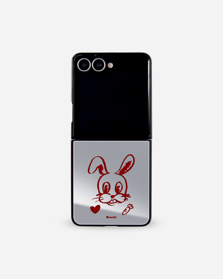 BUNNY &CARROT Mirror Z Flip Case