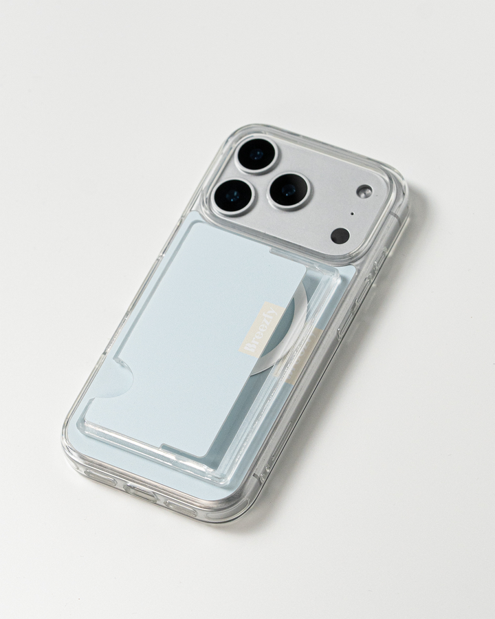 CELESTE HAZE Matte Texture Magnetic Card Wallet