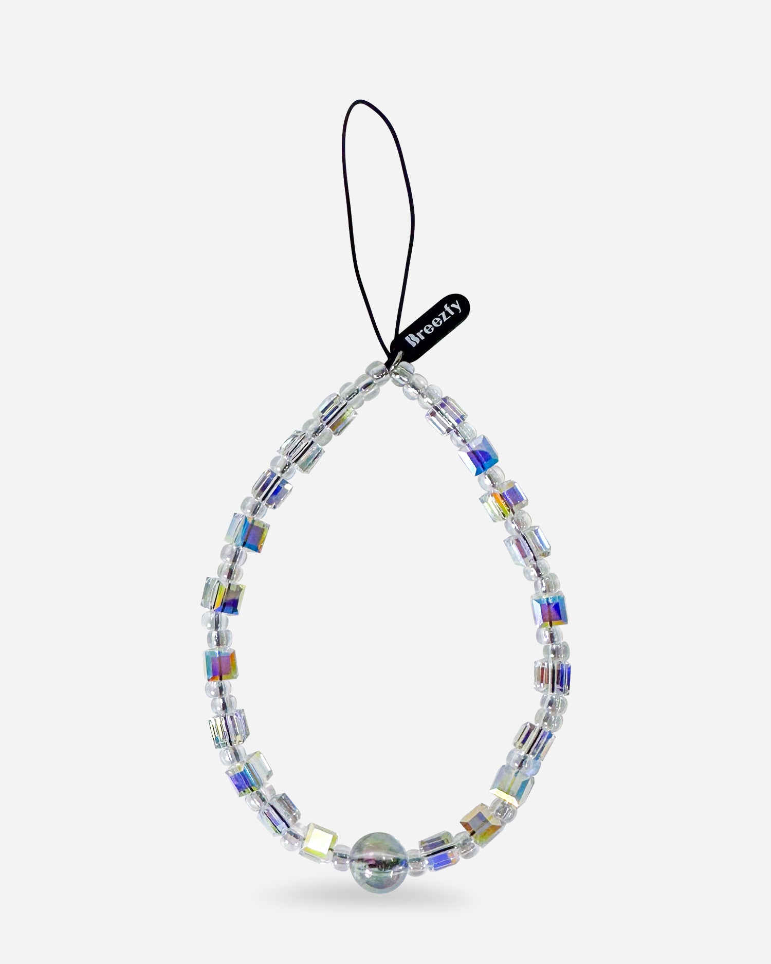 Shimmering Glimmer Clear Crystal Phone Strap