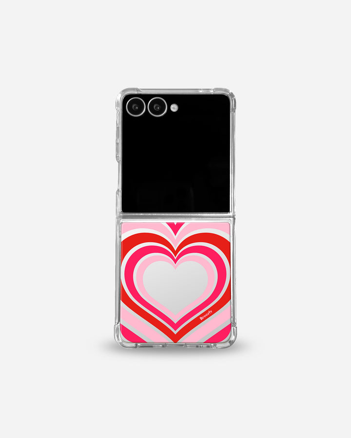 HEART POP Mirror Z Flip Case