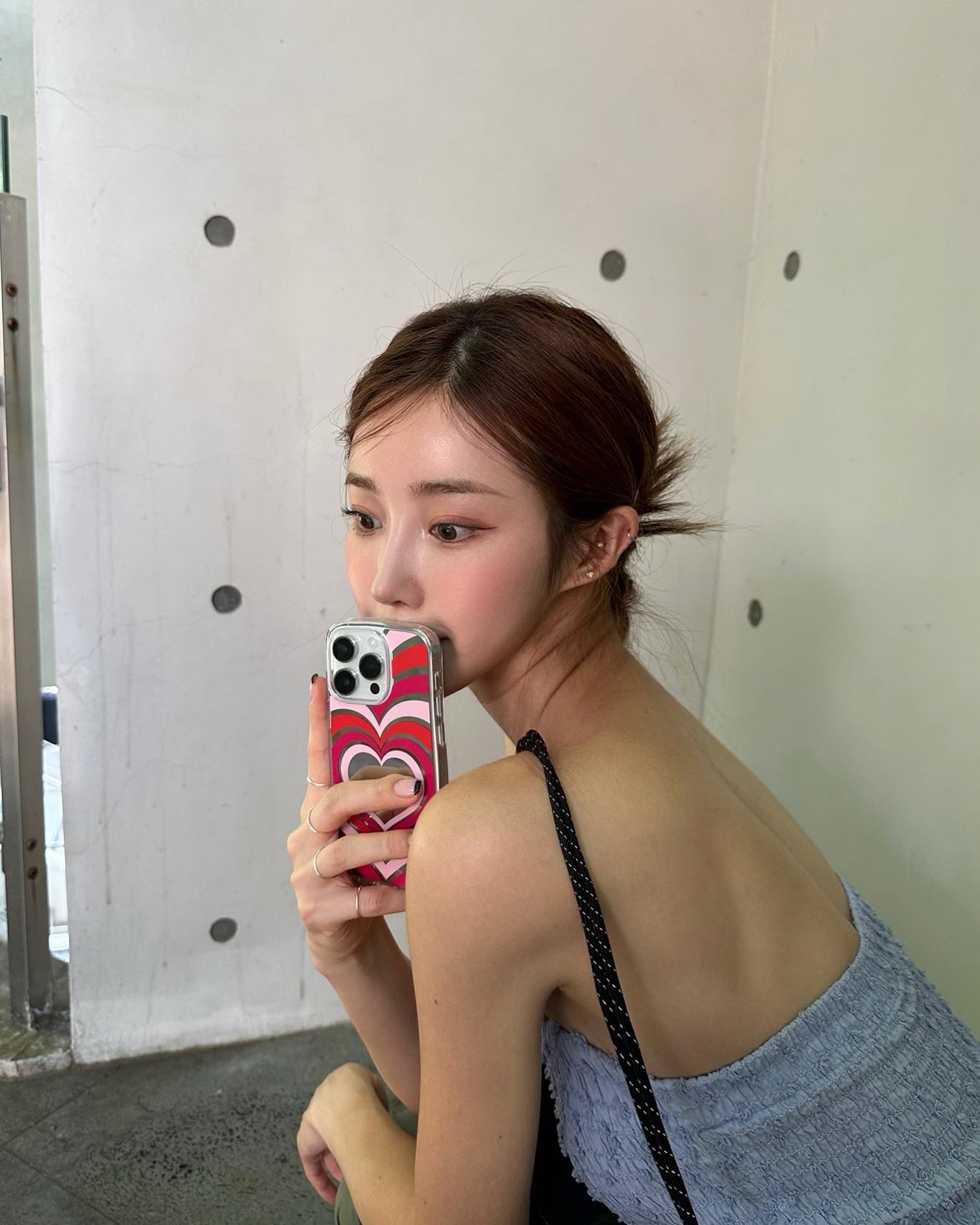 HEART POP Mirror iPhone Case