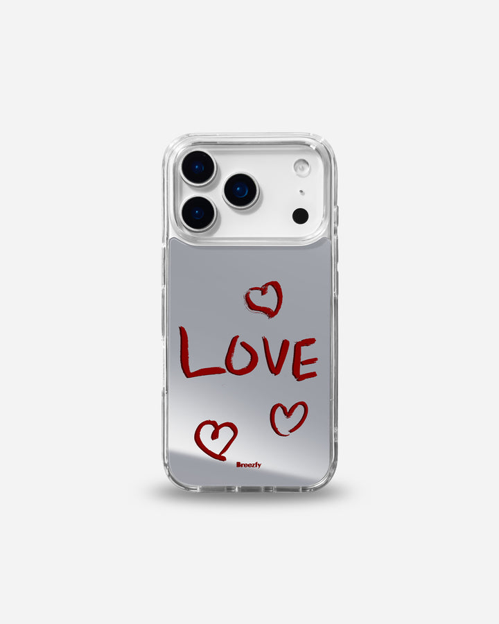 LOVE Mirror iPhone Case