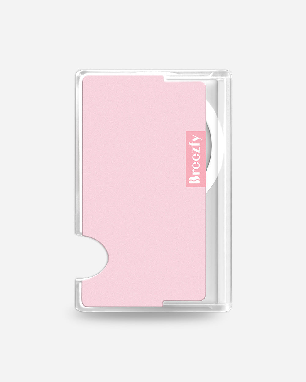 DUSTY PINK Matte Texture Magnetic Card Wallet