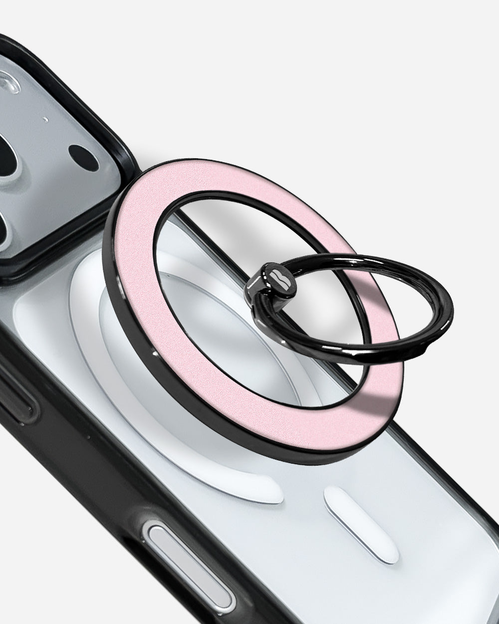 DUSTY PINK Matte Texture Magnetic Ring Grip