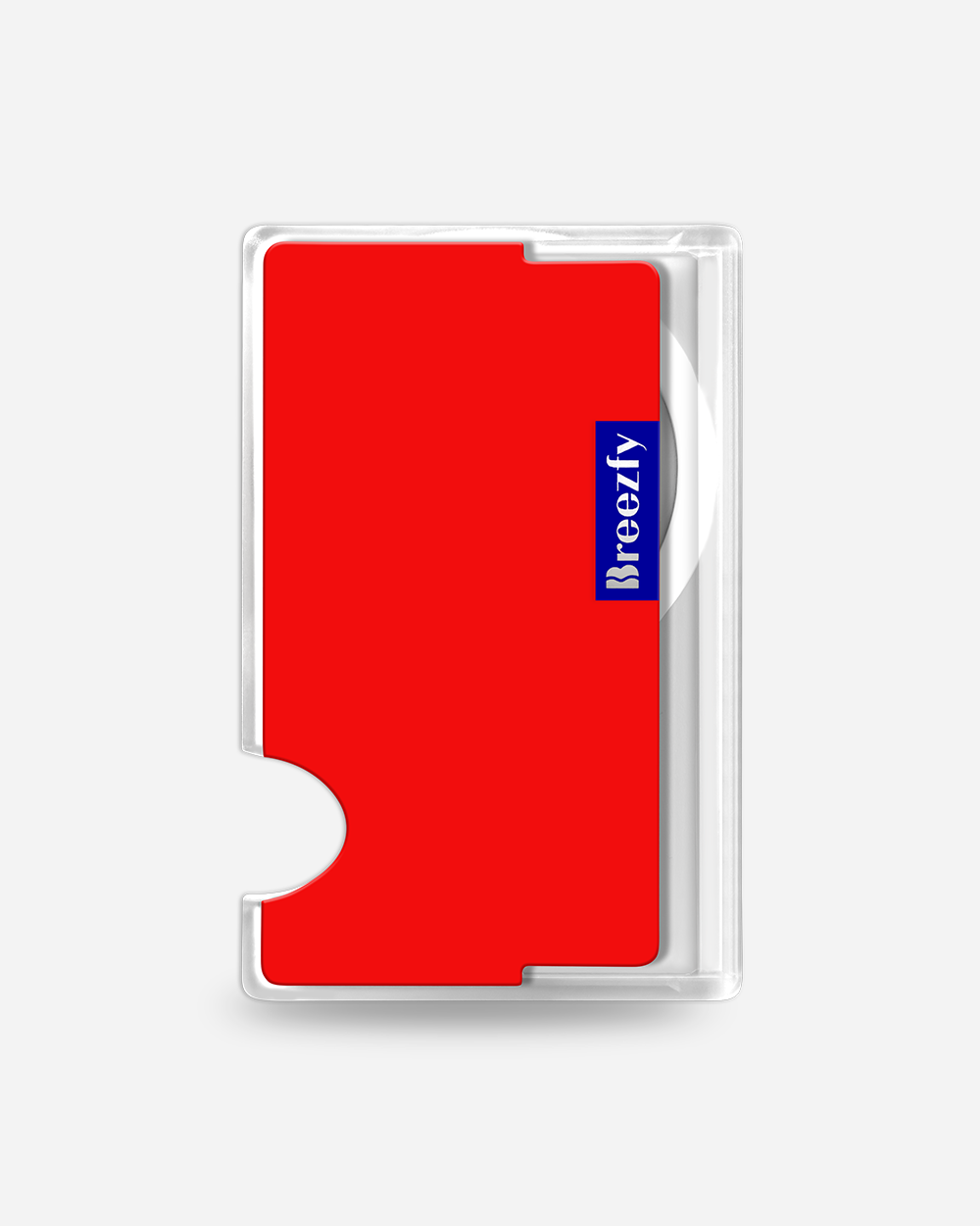 APPLE RED Magnetic Card Wallet