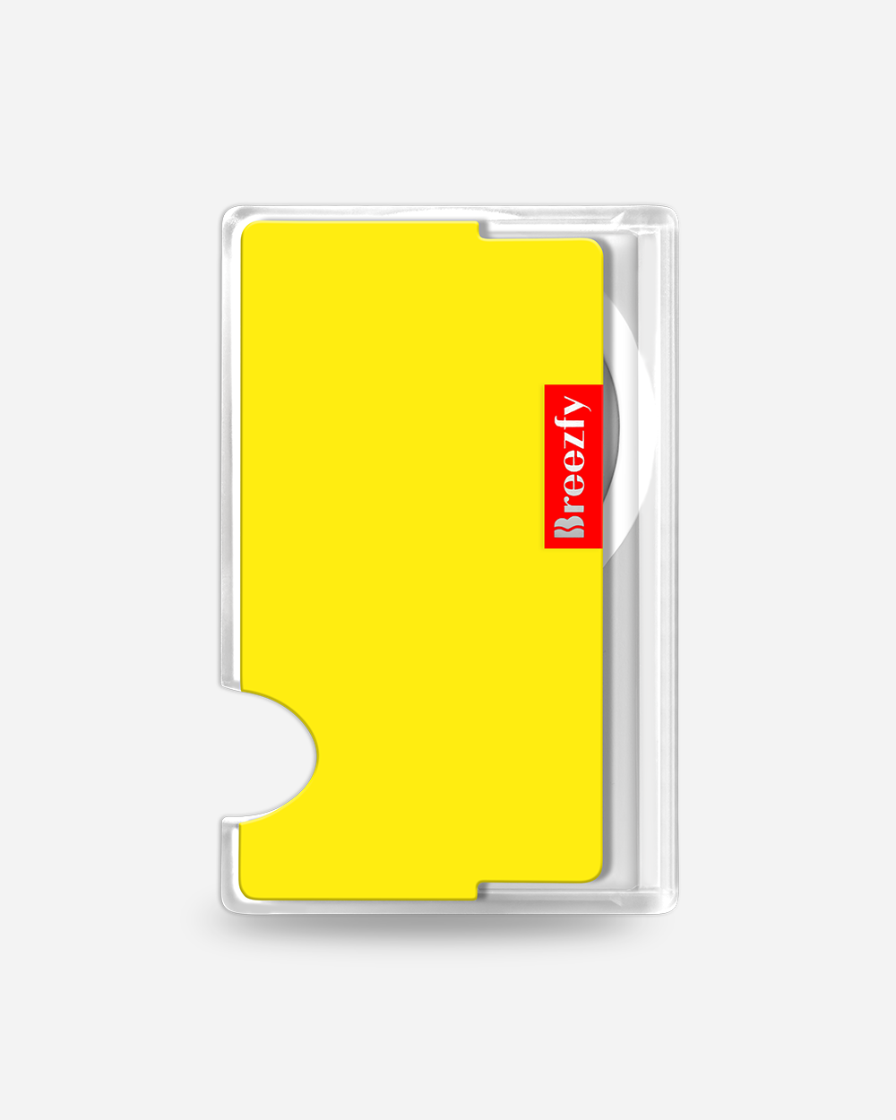 LEMON YELLOW Magnetic Card Wallet