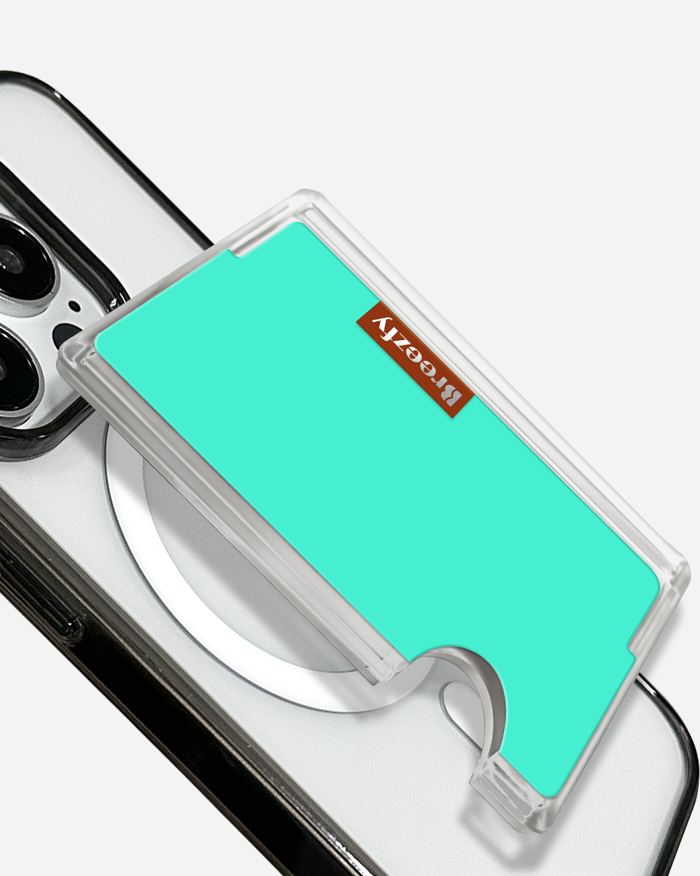 MINT CHOCOLATE ICE CREAM Magnetic Card Wallet
