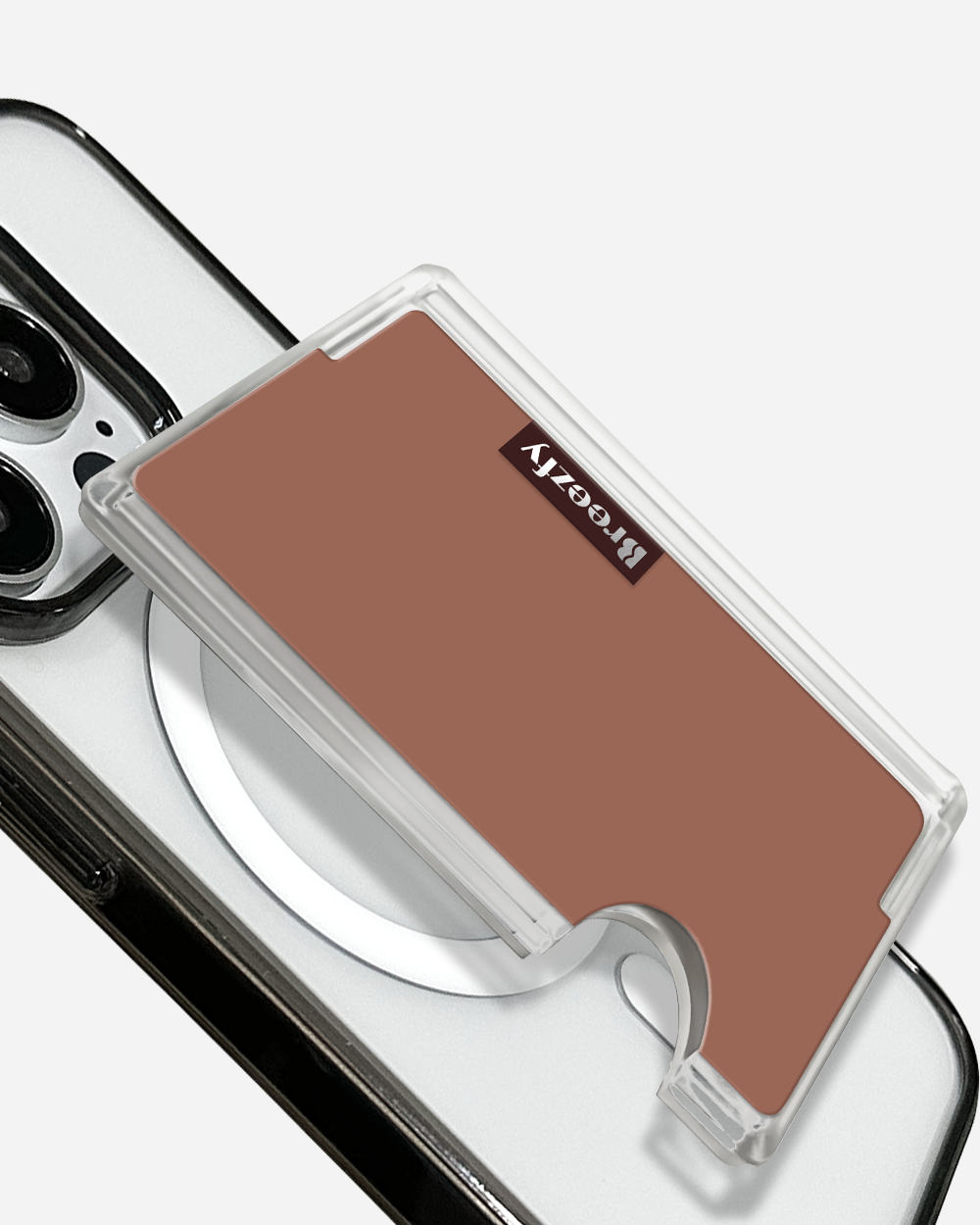MOCHA MOUSSE Magnetic Card Wallet