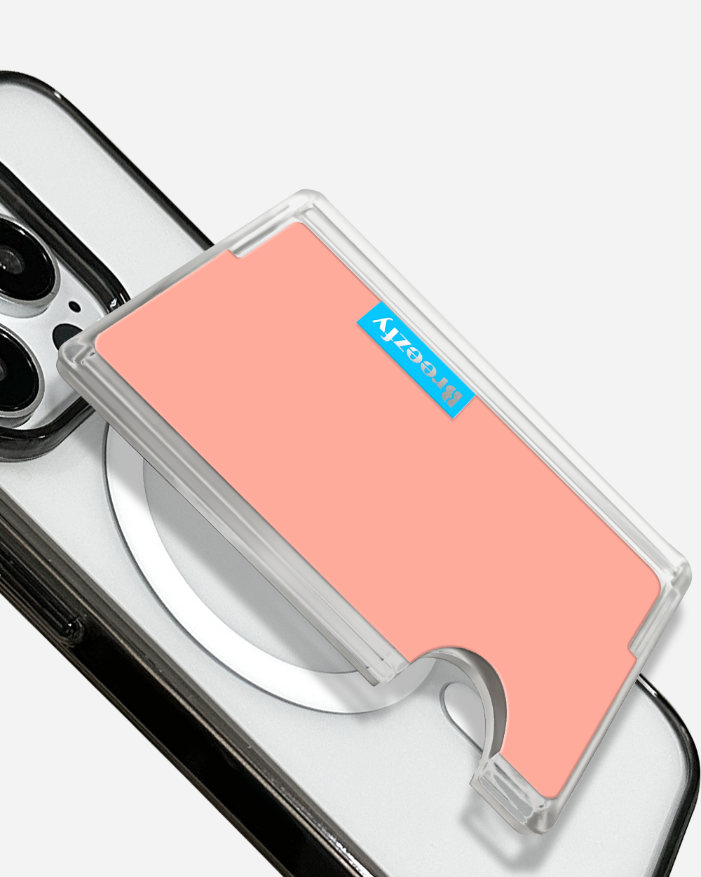 PEACH FUZZ Magnetic Card Wallet