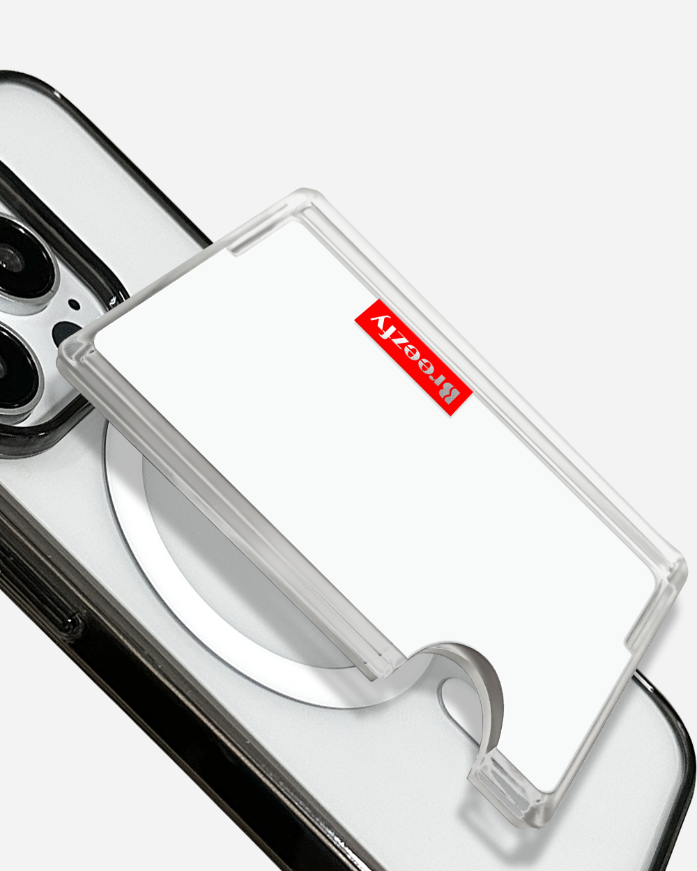 PRISTINE WHITE Magnetic Card Wallet