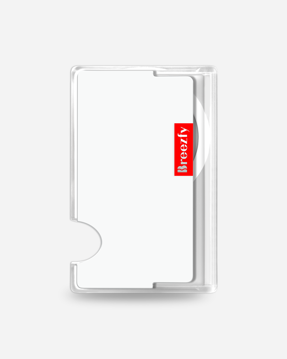 PRISTINE WHITE Magnetic Card Wallet