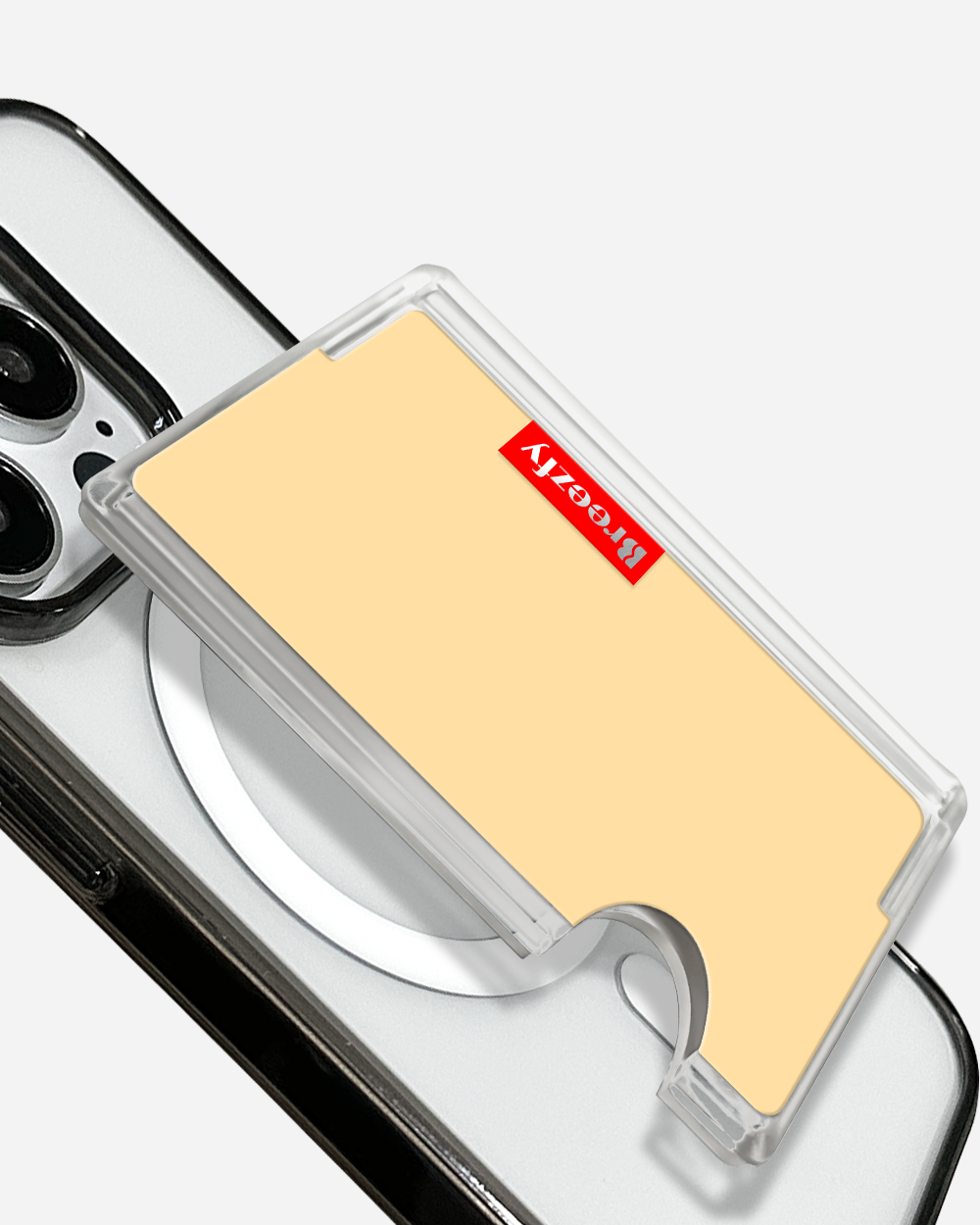 REED BEIGE Magnetic Card Wallet