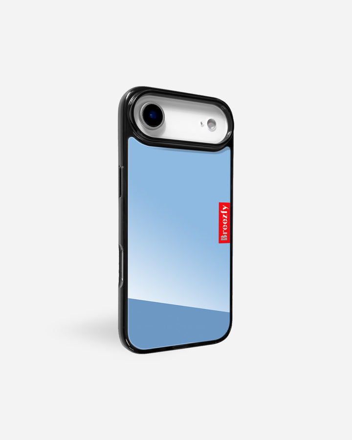 NEON BLUE Mirror iPhone Case
