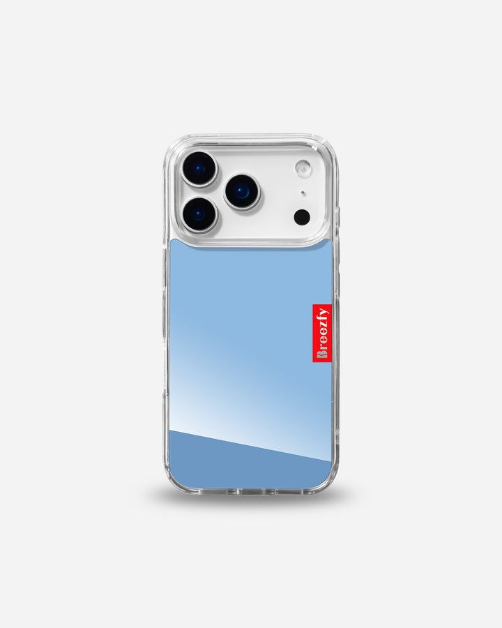 NEON BLUE Mirror iPhone Case