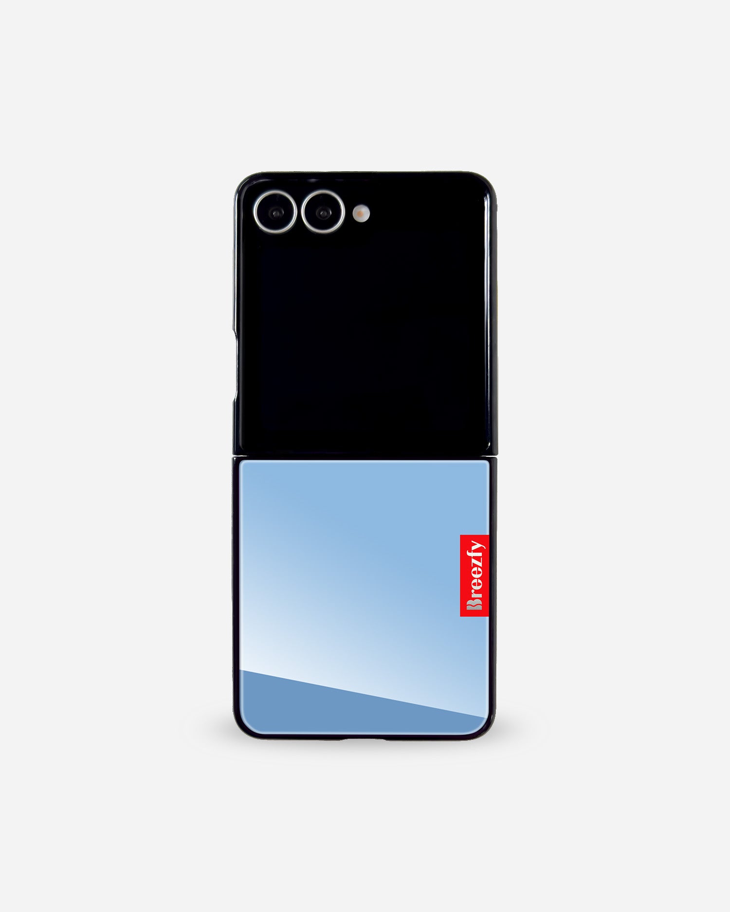 NEON BLUE Mirror Z Flip Case
