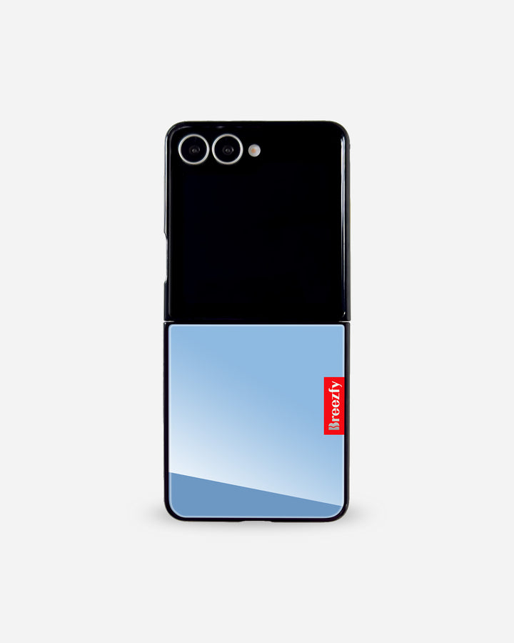 NEON BLUE Mirror Z Flip Case