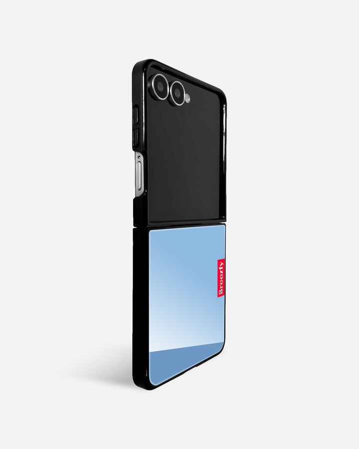 NEON BLUE Mirror Z Flip Case