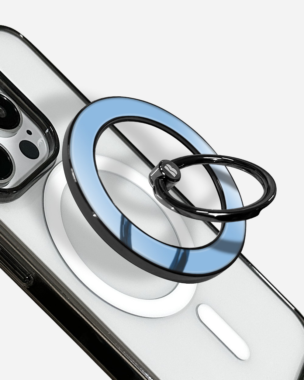NEON BLUE Magnetic Ring Grip