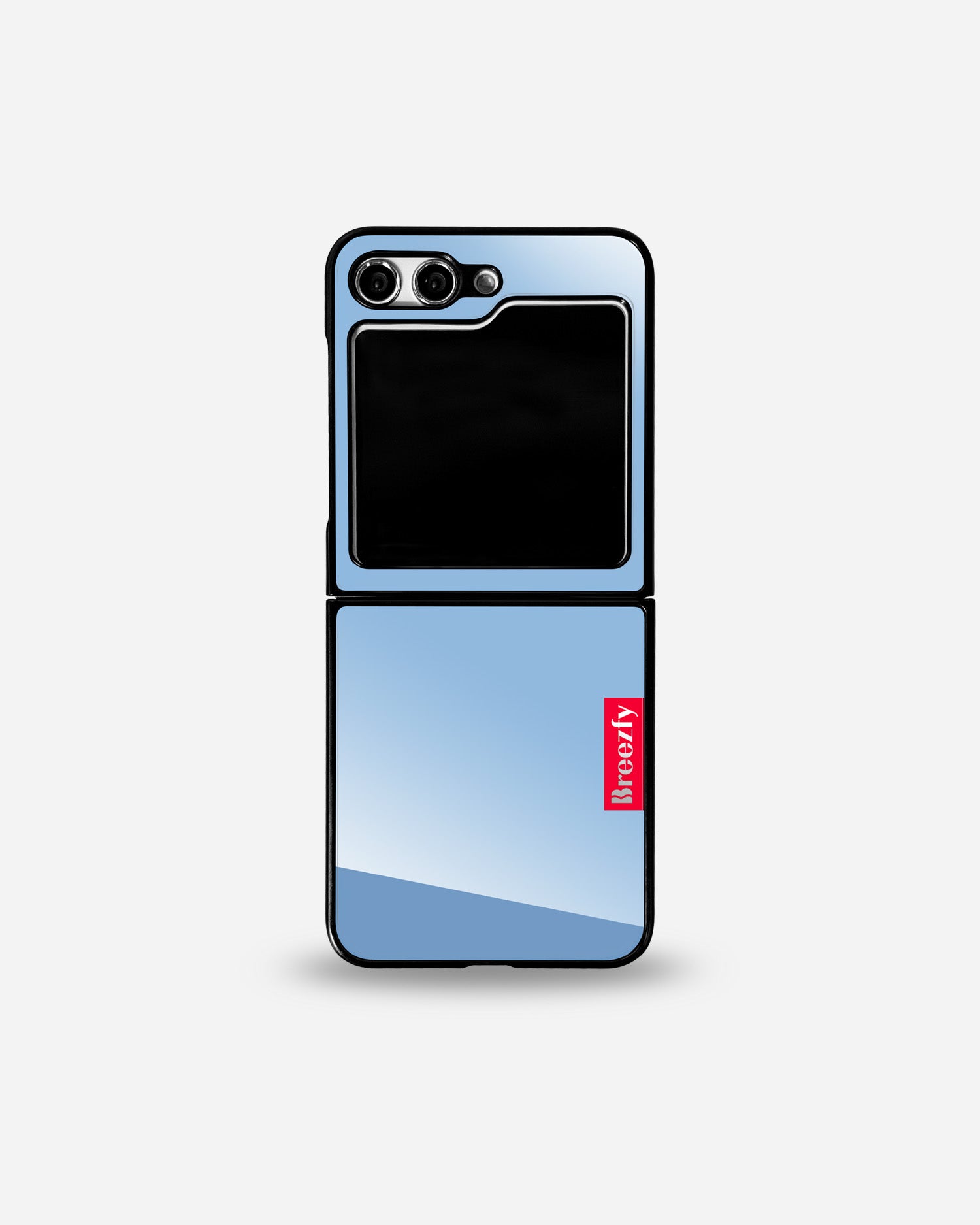 NEON BLUE Mirror Z Flip Case