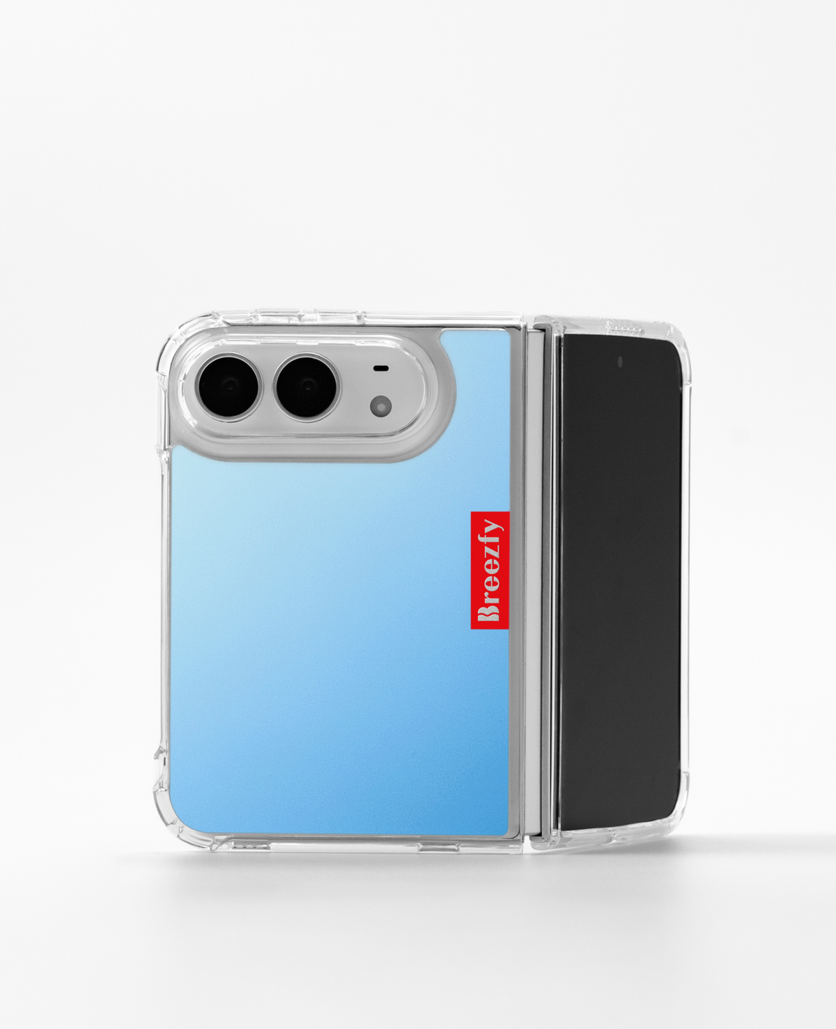 NEON BLUE Mirror iPhone Duo Case