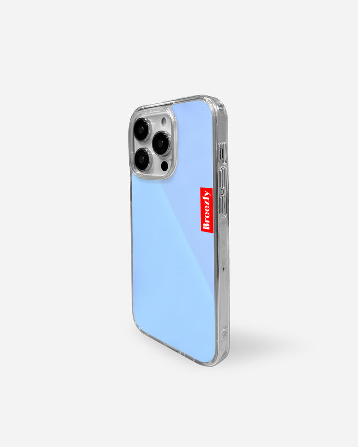 NEON BLUE Mirror iPhone Case