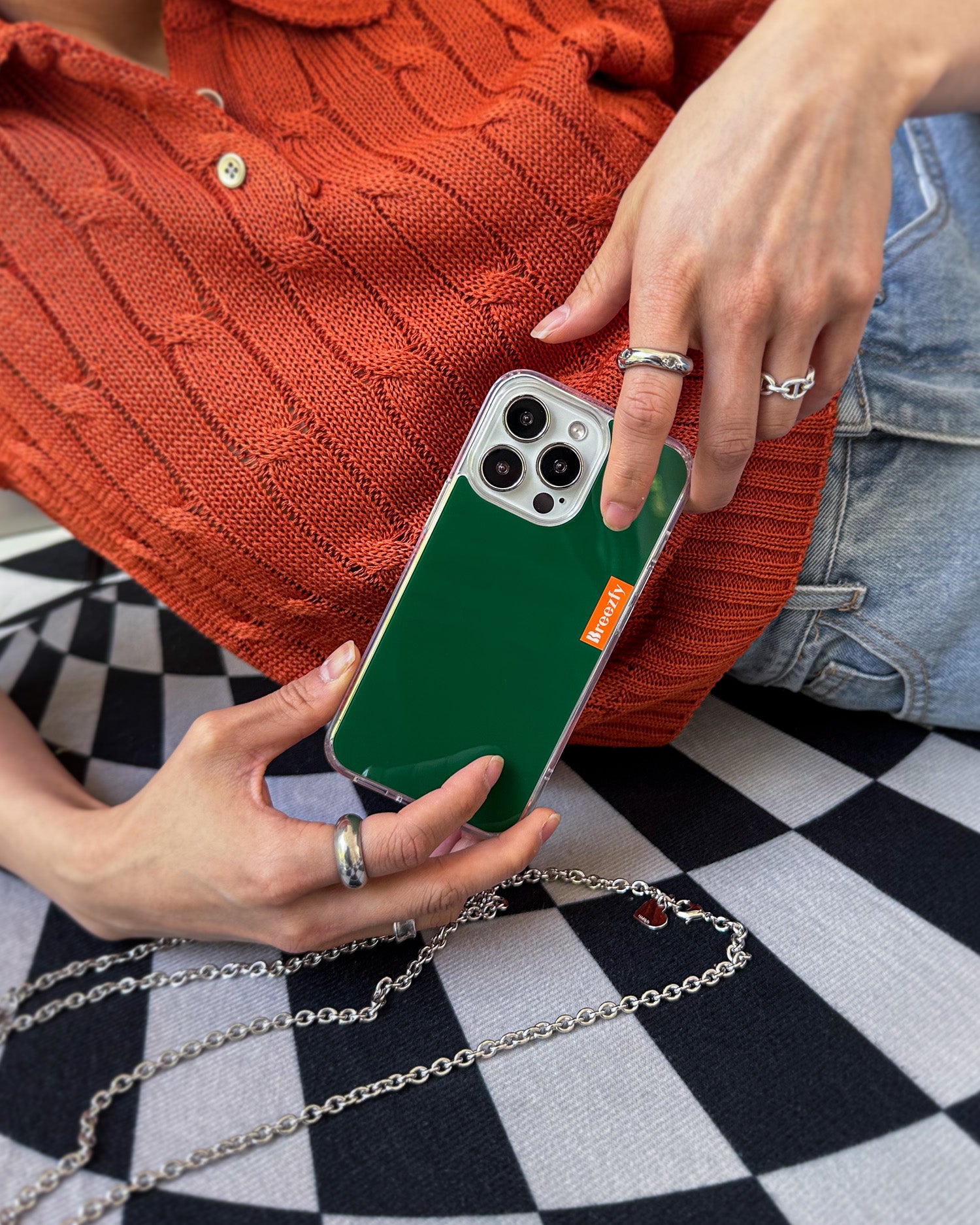 DEEP GREEN Vivid iPhone Case