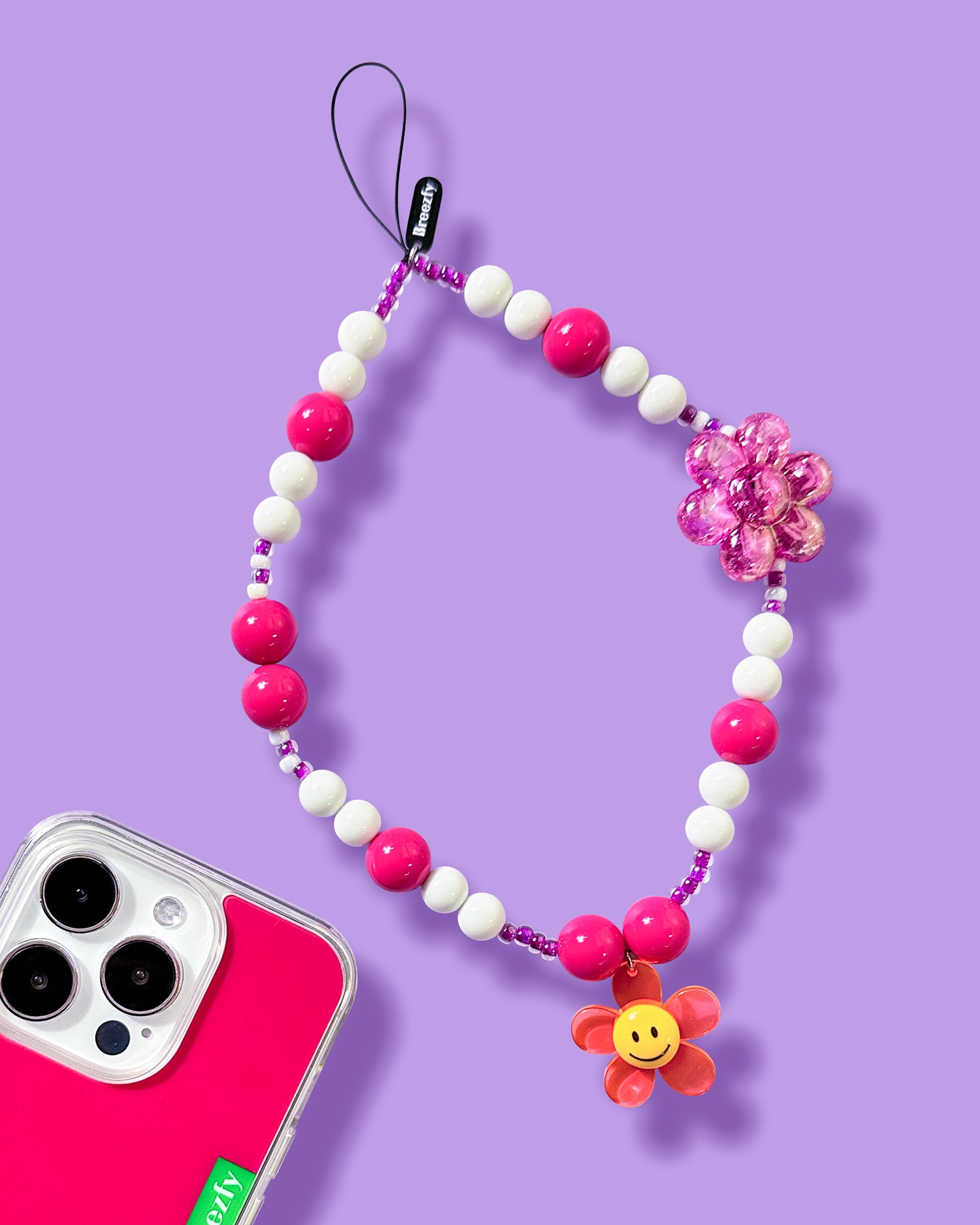 RASPBERRY Flower Children Phone Strap