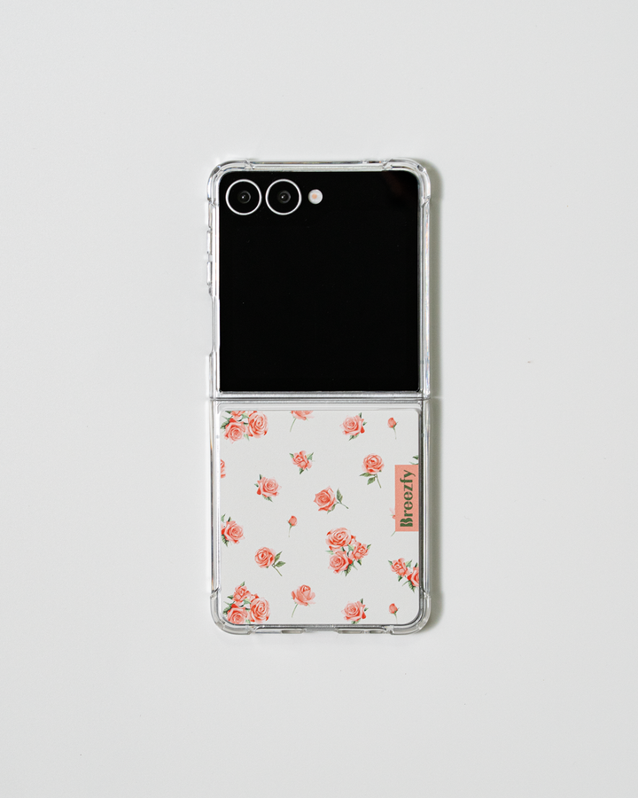 VINTAGE FLOWER RP 01 Matte Texture Z Flip Case