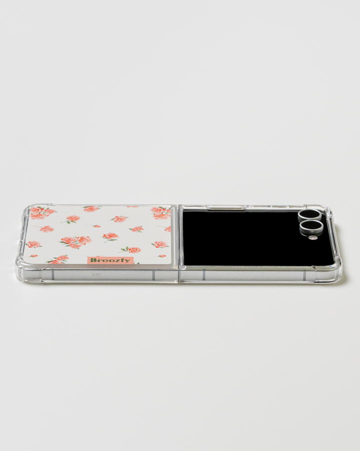 VINTAGE FLOWER RP 01 Matte Texture Z Flip Case