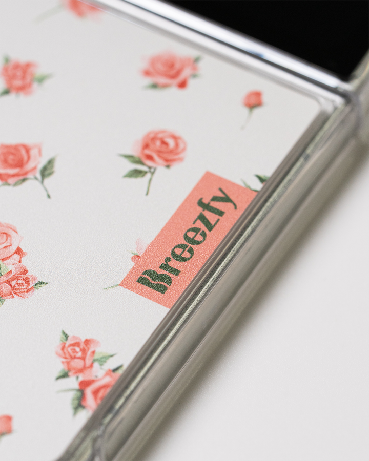 VINTAGE FLOWER RP 01 Matte Texture Z Flip Case