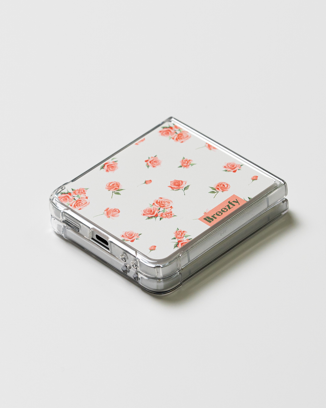 VINTAGE FLOWER RP 01 Matte Texture Z Flip Case