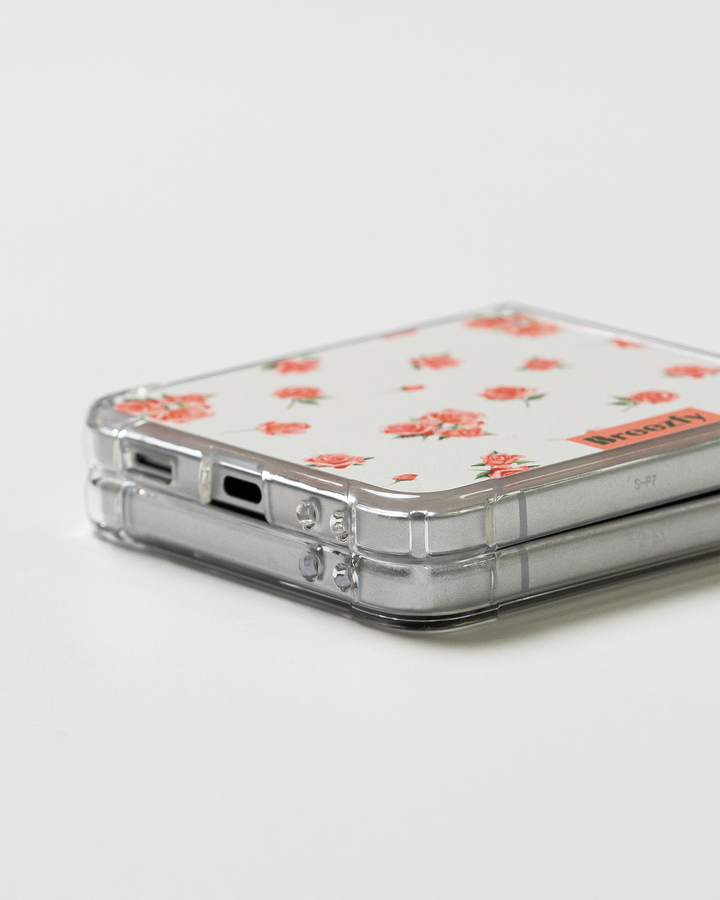 VINTAGE FLOWER RP 01 Matte Texture Z Flip Case
