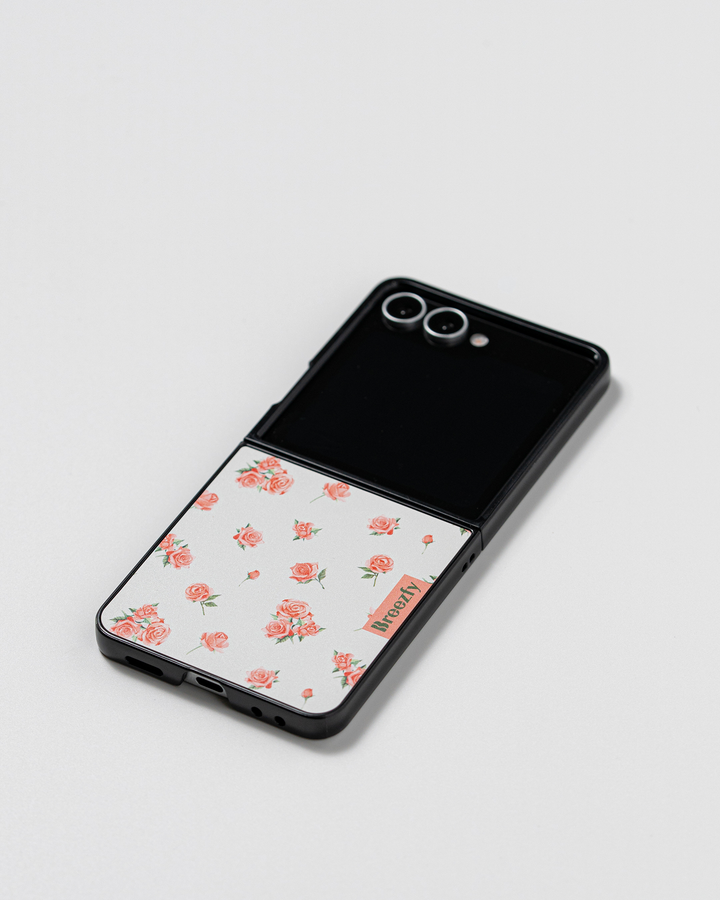 VINTAGE FLOWER RP 01 Matte Texture Z Flip Case