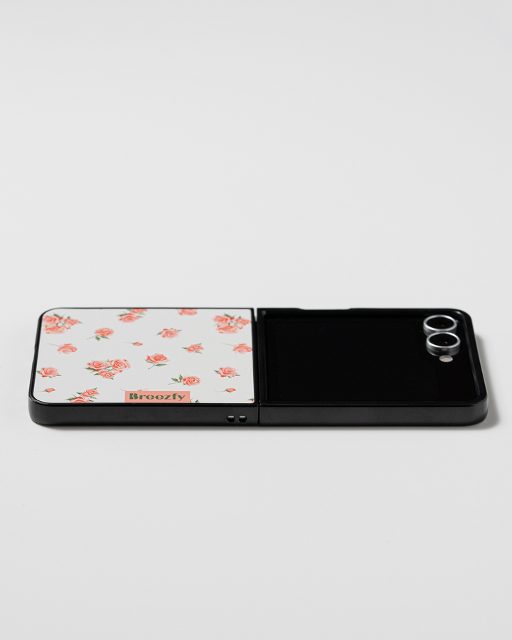 VINTAGE FLOWER RP 01 Matte Texture Z Flip Case