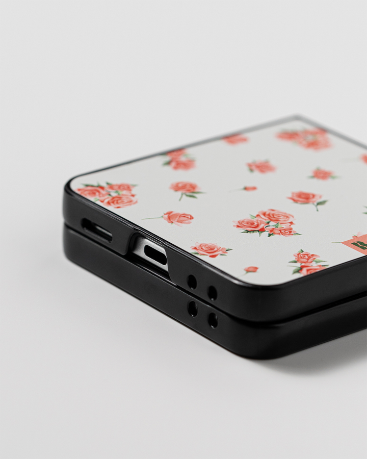 VINTAGE FLOWER RP 01 Matte Texture Z Flip Case