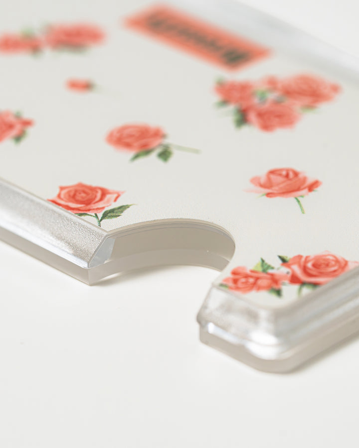 VINTAGE FLOWER RP 01 Matte Texture Magnetic Card Wallet