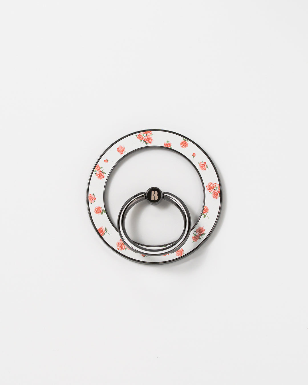 VINTAGE FLOWER RP 01  Matte Texture Magnetic Ring Grip