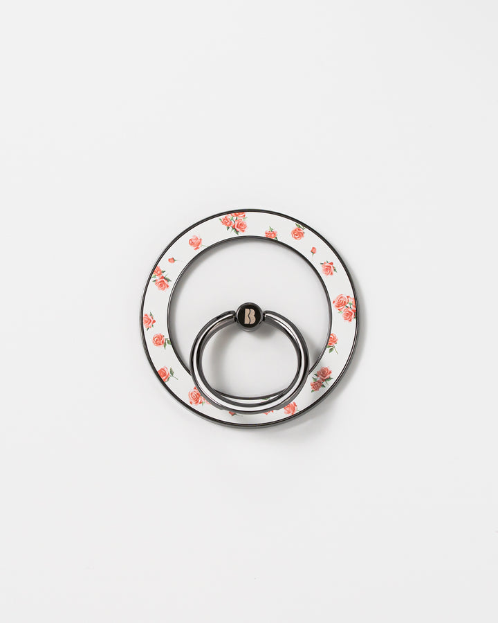 VINTAGE FLOWER RP 01  Matte Texture Magnetic Ring Grip