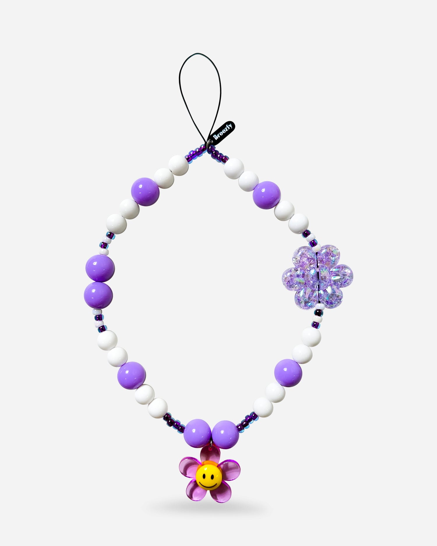 VIOLET Flower Children Phone Strap