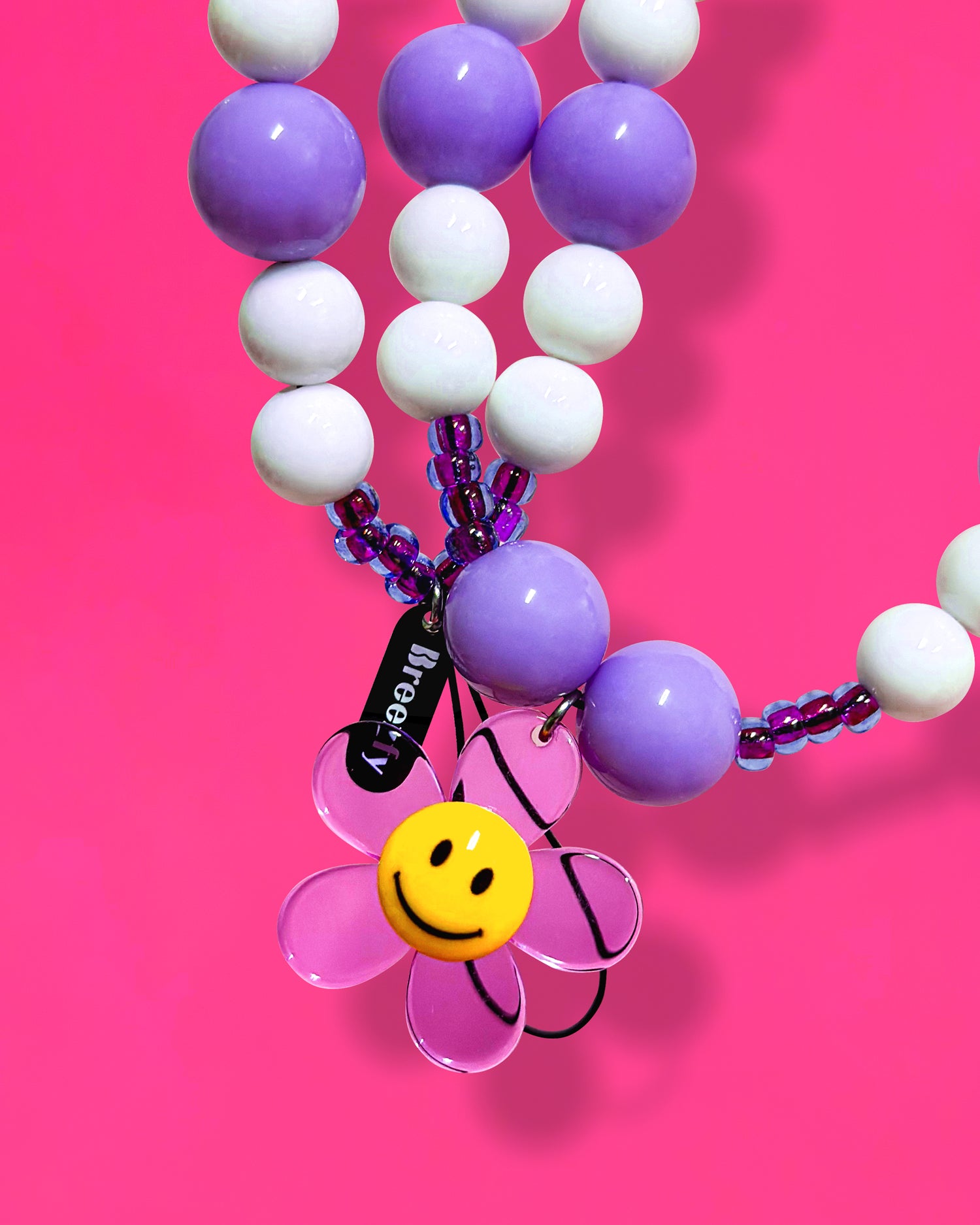 VIOLET Flower Children Phone Strap