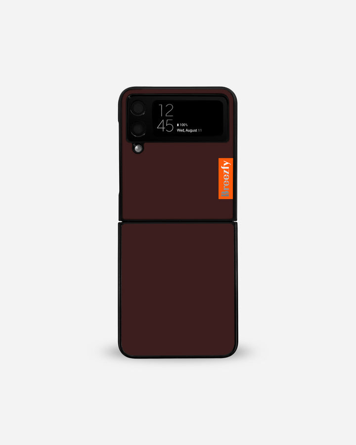 DARK MAROON Vivid Z Flip Case