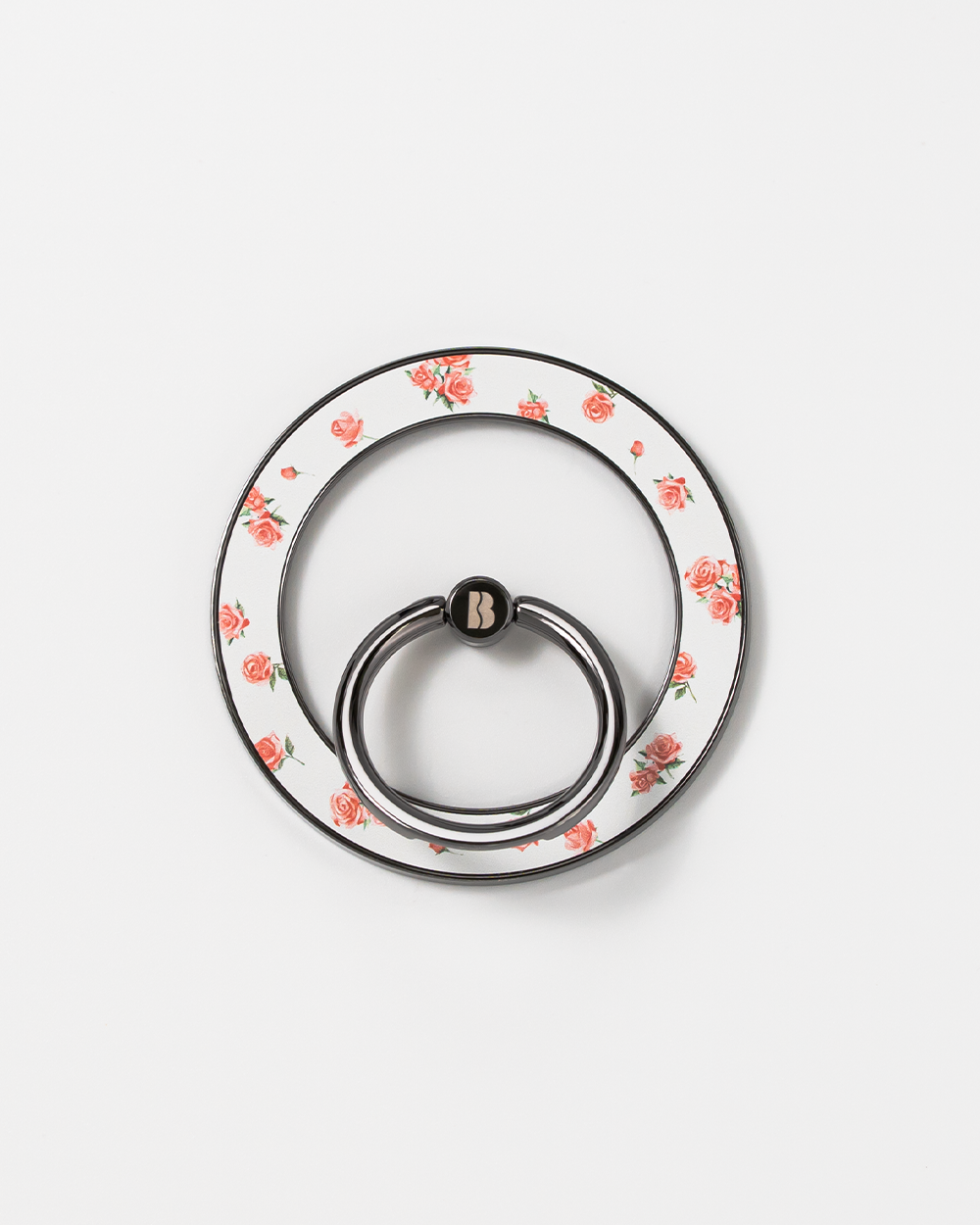 VINTAGE FLOWER RP 01  Matte Texture Magnetic Ring Grip